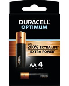Duracell Optimum AA batterijen (4)