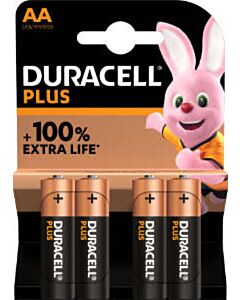 Duracell Plus AA batterijen (4)