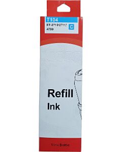 Huismerk Epson 101/102/103/104/106 EcoTank inktfles cyaan