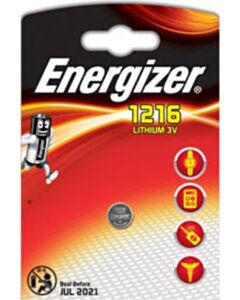 Energizer CR1216 lithium 3V batterij