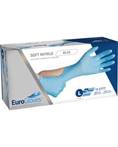 100 Nitril handschoenen maat L blauw EuroGloves