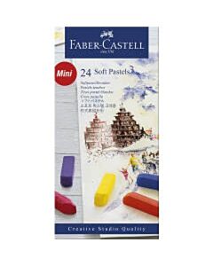 Pastelkrijt Faber Castell halve lengte 24 stuks