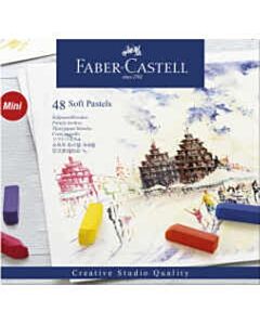 Pastelkrijt Faber Castell halve lengte 48 stuks