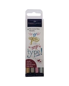 Handlettering Pitt Artist Pen Metallic set 4-delig 167304