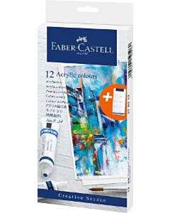 Acrylverf Faber-Castell 12 kleuren