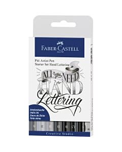 Handlettering Pitt Artist Pen set Faber-Castell 9-delig