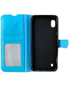 Samsung Galaxy A10 book case aqua blauw