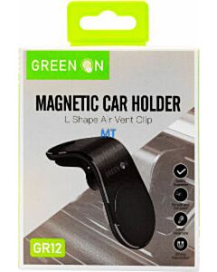 Magnetische telefoonhouder ventilatierooster L-vorm Green On GR12