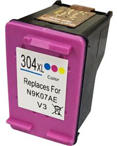 Huismerk HP 304XL cartridge kleur met inktniveau