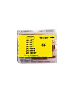 Huismerk Brother LC-1000Y / LC-970Y cartridge geel