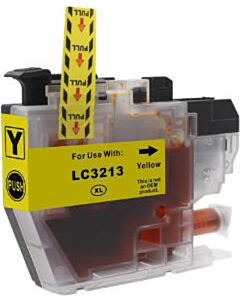 Huismerk Brother LC-3213Y cartridge geel