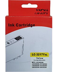 Huismerk Brother LC-3217Y cartridge geel