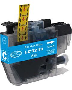 Huismerk Brother LC-3219XL C cartridge cyaan