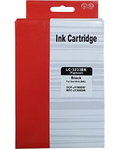 Huismerk Brother LC-3233BK cartridge zwart