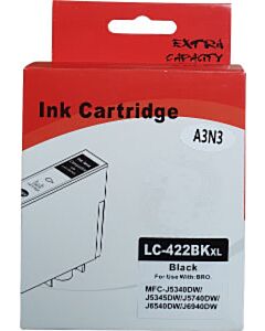 Huismerk Brother LC-422XLBK cartridge zwart