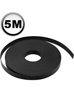 Magneetband 5mx10mmx1mm niet-zelfklevend zwart
