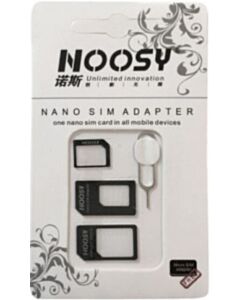3 in 1 Micro en Nano SIM adapter set + pin