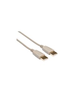 USB 2.0 A Male - A Male kabel 1,8 meter beige