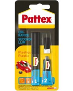 Secondelijm Pattex Plastic 4ml/2g