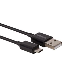 Micro-USB naar USB A 2.0 kabel 2m zwart Velleman