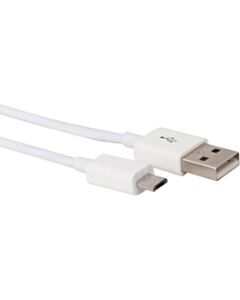 Micro-USB naar USB A 2.0 kabel 2m wit Velleman