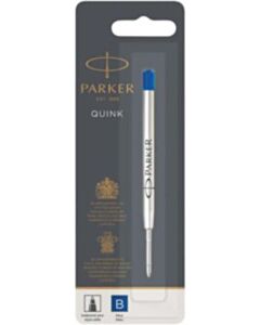 Parker Quink balpenvulling blauw breed