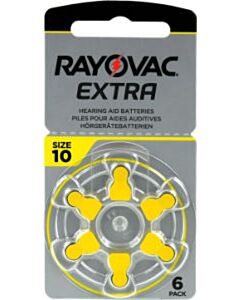 Rayovac Extra Advanced type 10 geel (6 pak)