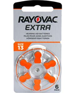 Rayovac Extra type 13 oranje (6 pak)