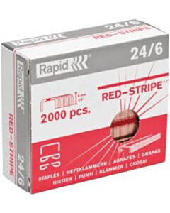 2000 Rapid 24/6 Red-Stripe nietjes verkoperd