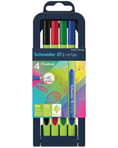 4 Fineliners Schneider Line-Up 0,4 mm assorti