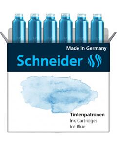 6 Inktpatronen Schneider Ice Blue pastel