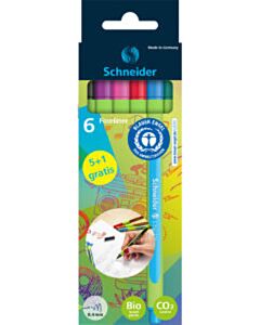 6 Fineliners Schneider Line-Up 0,4 mm assorti