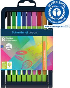 8 Fineliners Schneider Line-Up 0,4 mm assorti