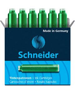 6 Inktpatronen Schneider groen