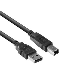 USB 2.0 printerkabel 0,5 meter USB A-B zwart