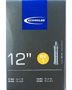 Schwalbe fiets binnenband 12 inch DV 1