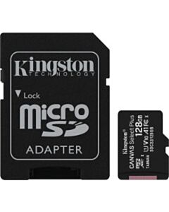 Kingston Canvas Select Plus micro SDXC 128 GB geheugenkaart + adapter