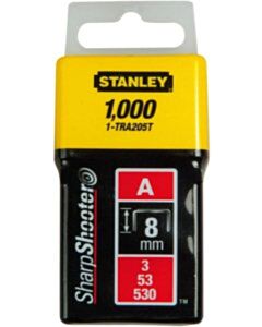 Stanley nietjes 8 mm type A 1000 stuks