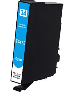 Huismerk Epson 34XL (T3472) cartridge cyaan