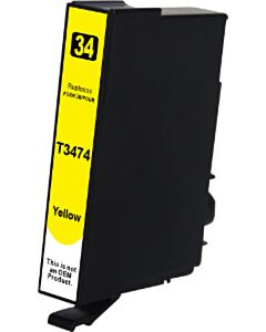 Huismerk Epson 34XL (T3474) cartridge geel