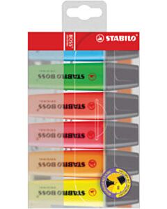 Markeerstift Stabilo Boss Original 6 kleuren