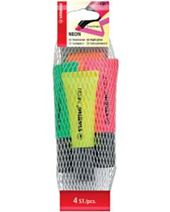 Markeerstift Stabilo Boss Original 4 neon kleuren