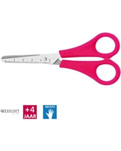 Roze kinderschaar Westcott 13 cm ronde punt