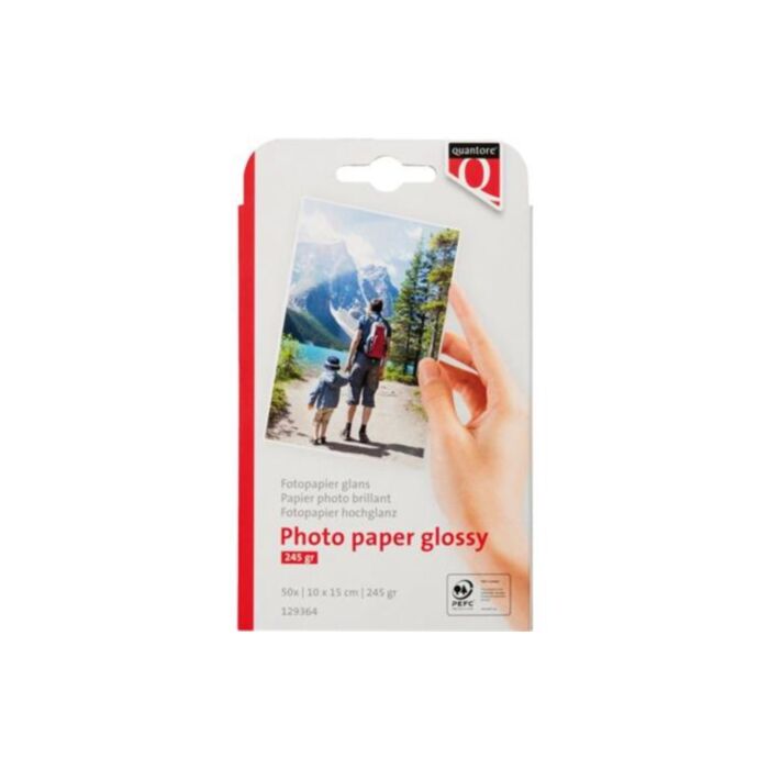 Beschaven badminton effectief Quantore fotopapier 10 x 15 cm glanzend 245 gram 50 vel