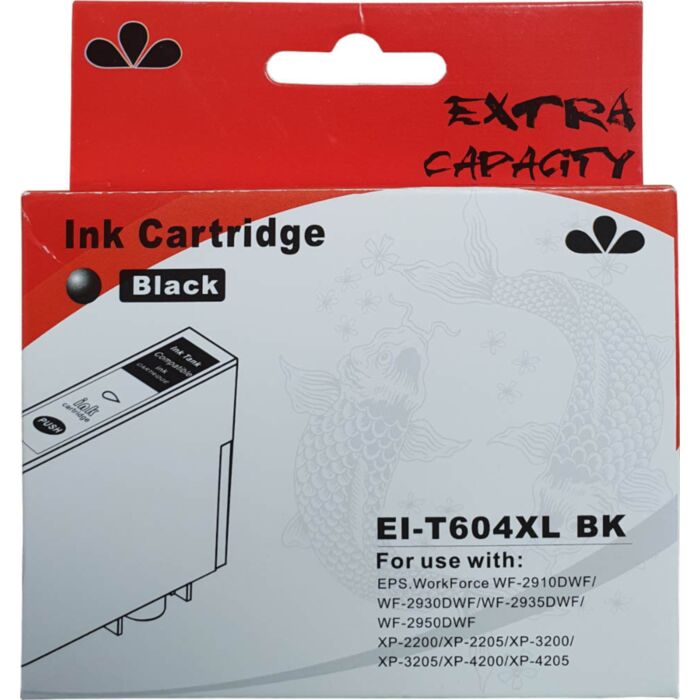 Cartouches d'encre Inkdag pour Epson 604XL Zwart, Epson 604