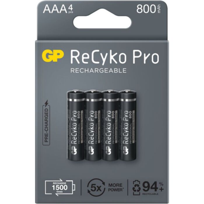 Rimpelingen geestelijke gezondheid Email GP ReCyko Pro AAA batterijen 800 mAh (4)