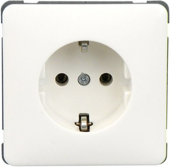 Peha Standard wandcontactdoos D 80.6511.02 randaarde levend wit