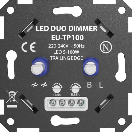 LED duo dimmer 5-100W VB Extend