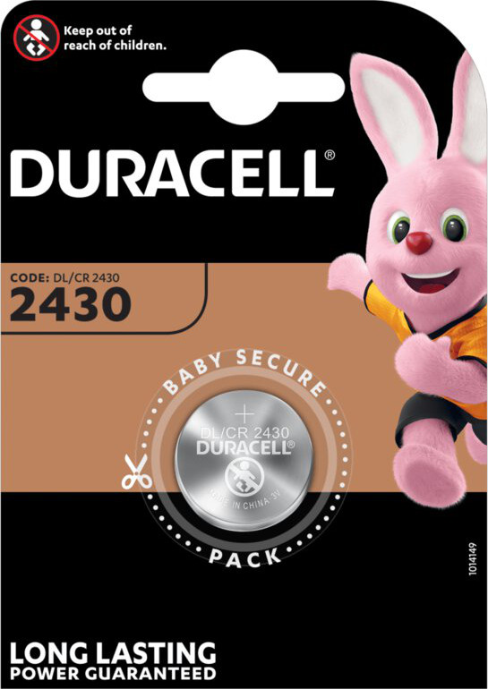 Duracell DL2430 / CR2430 knoopcel batterij