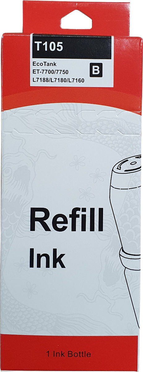 Huismerk Epson 101/102/103/104/105 EcoTank inktfles zwart